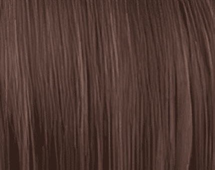 Brown hair with straight strands texture.