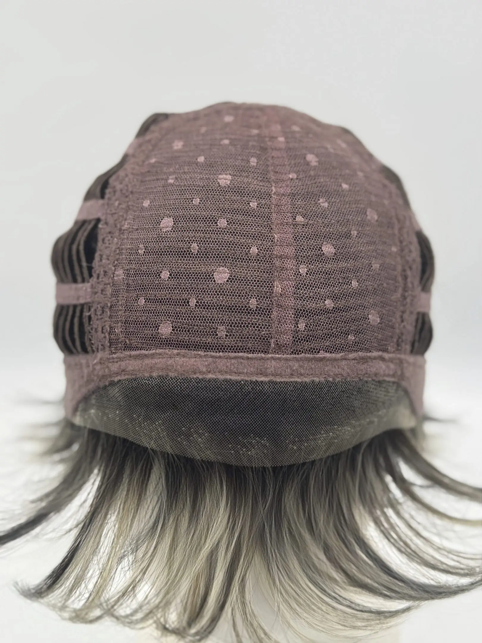Back view of a wig cap.