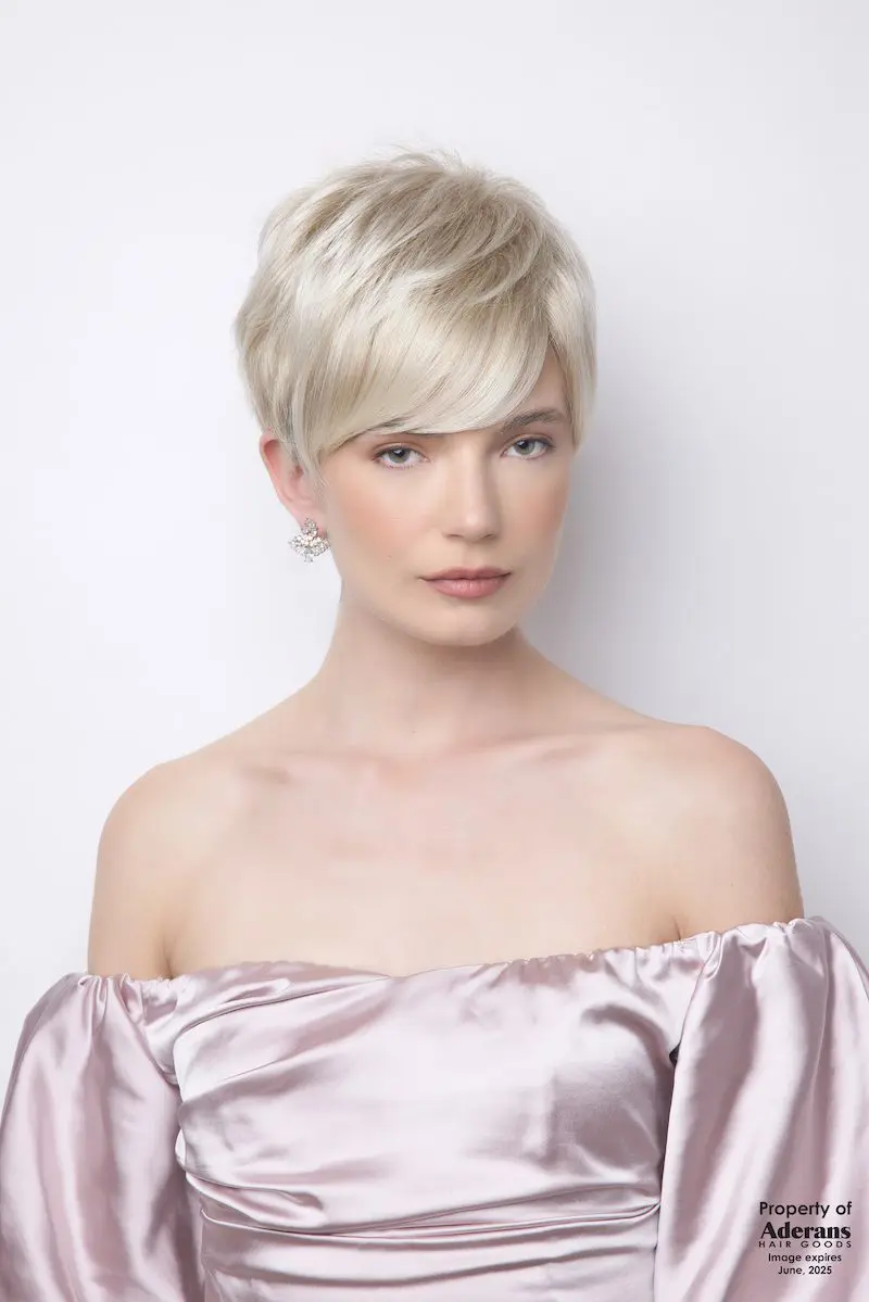 Model with pixie cut hairstyle