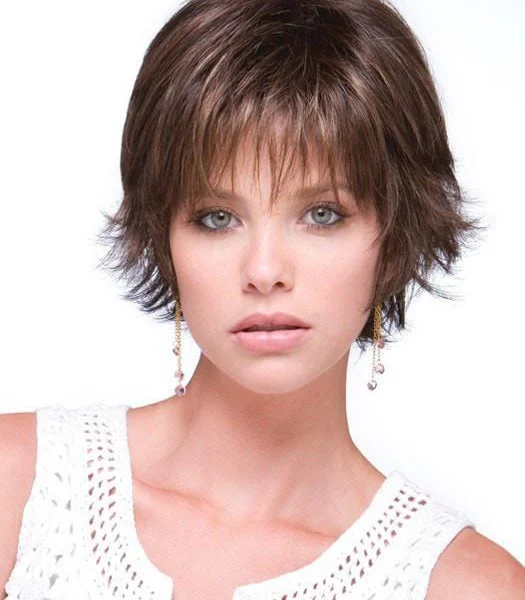 Model wearing a white crochet top